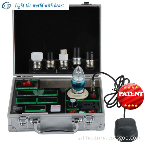LED Lux Meter Demo Case Dimmable Lamp